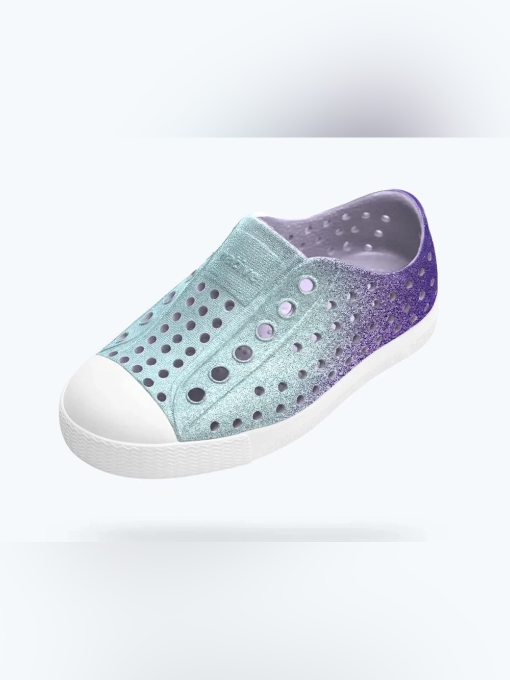 LAVENDER & BLUE OMBRE GLITTER NATIVE SHOES